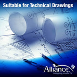 Alliance Wide Format Paper 24" x 150' CAD Bond Rolls (20lb | 4 Rolls, 24 In x 150 Ft | 2" Core)